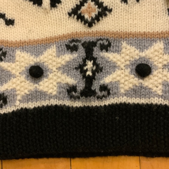 Men's HEAD Sportswear Black, Grey, Tan & White Patterned Sweater - Picture 3 of 4